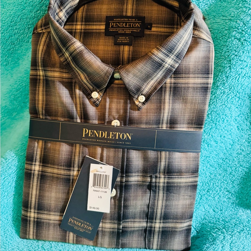 NWT Pendleton Men's Casual Plaid Shirt